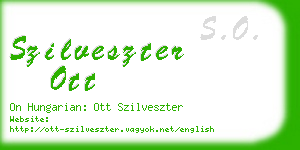 szilveszter ott business card